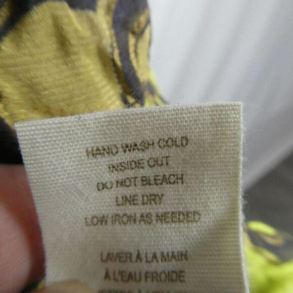 Free People Empire Waist Tiered Colorful Cloud Print Babydoll Dress Tie Back 2 - Picture 10 of 12